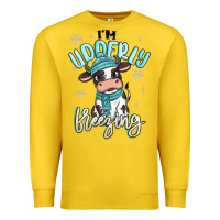 Lemon i'm udderly freezing baby cow Premium Sweatshirt - MaliasSmallBusiness