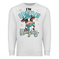 Oatmeal Heather i'm udderly freezing baby cow Premium Sweatshirt - MaliasSmallBusiness