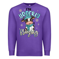 I'm Udderly Freezing Baby Cow Premium Sweatshirt | Teevron