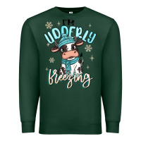 Sports Green i'm udderly freezing baby cow Premium Sweatshirt - MaliasSmallBusiness