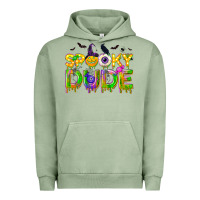 Pigment Oil Green spooky dude Urban Hoodie - NancyCooperArtShop