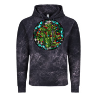 Cloud Black Christmas Santa Claus round Vintage Hoodie - RanaPortraitStore