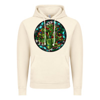 Vintage Artic Christmas Santa Claus round Vintage Hoodie - RanaPortraitStore