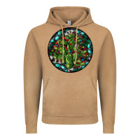 Christmas Santa Claus Round Vintage Hoodie | Teevron