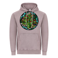 Vintage Zinc Christmas Santa Claus round Vintage Hoodie - RanaPortraitStore