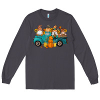 Smoke fall gnomes truck pumpkin sunflowers Long Sleeve Tee - Artiststas