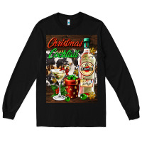 Black christmas cocktail martini  air freshener Long Sleeve Tee - AdoDesignShop