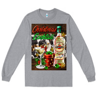 Heather Grey christmas cocktail martini  air freshener Long Sleeve Tee - AdoDesignShop