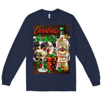 Navy christmas cocktail martini  air freshener Long Sleeve Tee - AdoDesignShop