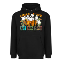 Black western cheers with ghosts Heavyweight Hoodie - NancyCooperArtShop