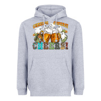 Heather Grey western cheers with ghosts Heavyweight Hoodie - NancyCooperArtShop