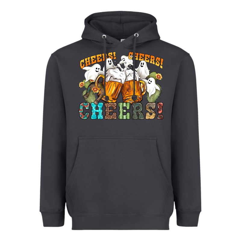 Western Cheers With Ghosts Heavyweight Hoodie by NancyCooperArtShop | Teevron