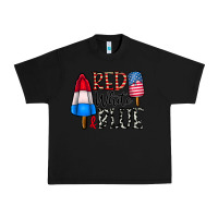Black red white blue Urban Heavy Tee - CowhideDigitalArt