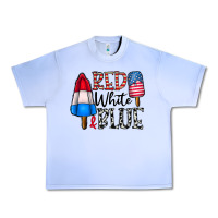 Grape Ice red white blue Urban Heavy Tee - CowhideDigitalArt