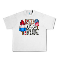 Lunar Rock red white blue Urban Heavy Tee - CowhideDigitalArt