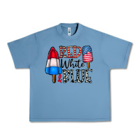 Pebble Blue red white blue Urban Heavy Tee - CowhideDigitalArt