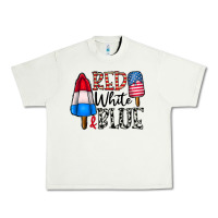Pistachio red white blue Urban Heavy Tee - CowhideDigitalArt