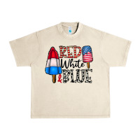 Sandshell red white blue Urban Heavy Tee - CowhideDigitalArt