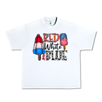 White red white blue Urban Heavy Tee - CowhideDigitalArt