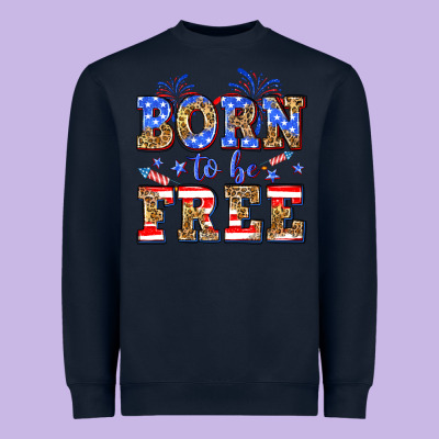 Born To Be Free Heavyweight Sweatshirt Designed By Neo Western