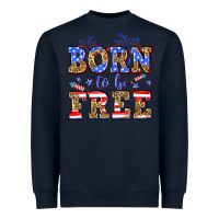 Navy Born to be free Heavyweight Sweatshirt - Neo Western
