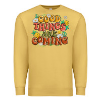 Antique Gold good things are coming Premium Sweatshirt - MaliasSmallBusiness