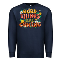 Navy good things are coming Premium Sweatshirt - MaliasSmallBusiness