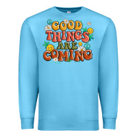 Ocean Blue good things are coming Premium Sweatshirt - MaliasSmallBusiness