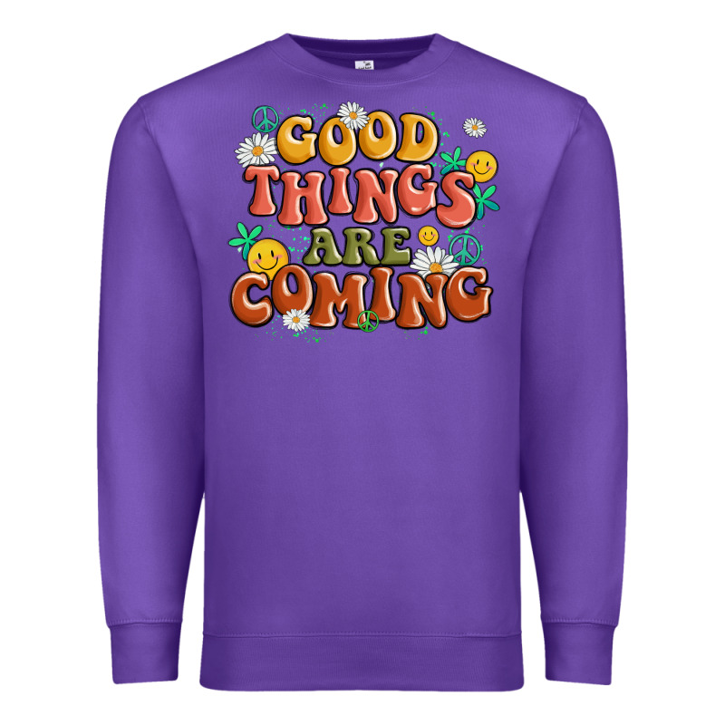 Good Things Are Coming Premium Sweatshirt by MaliasSmallBusiness | Teevron