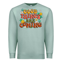 Seafoam good things are coming Premium Sweatshirt - MaliasSmallBusiness