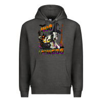Charcoal Heather Moo I Mean Boo Holstein Cow Premium Hoodie - LillyAllenDesigns