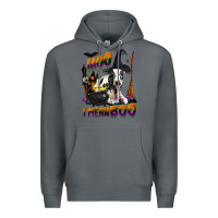 Rock Moo I Mean Boo Holstein Cow Premium Hoodie - LillyAllenDesigns