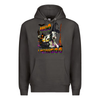 Smoke Moo I Mean Boo Holstein Cow Premium Hoodie - LillyAllenDesigns