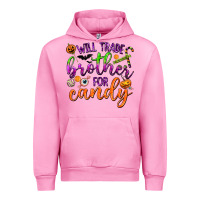 Fuchsia Pink Will Trade Brother for Candy Urban Hoodie - texasbilliewilder