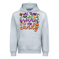Heather Grey Will Trade Brother for Candy Urban Hoodie - texasbilliewilder