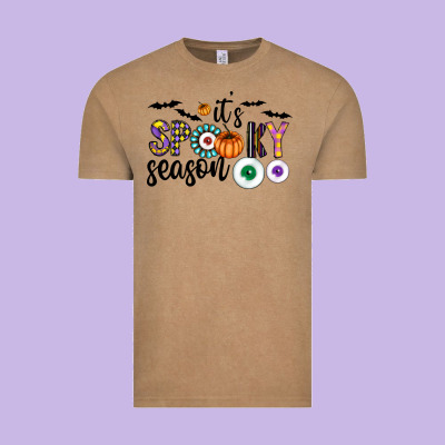 Spooky Vintage Tee Designed By Cowhidedigitalart