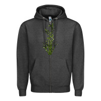 Charcoal Heather Lucky Bamboo Zipper Hoodie - LillyAllenDesigns