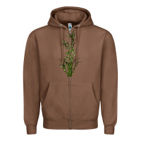 Chestnut Lucky Bamboo Zipper Hoodie - LillyAllenDesigns