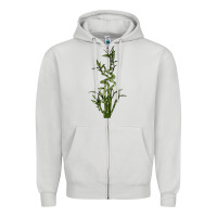 Dove Grey Lucky Bamboo Zipper Hoodie - LillyAllenDesigns
