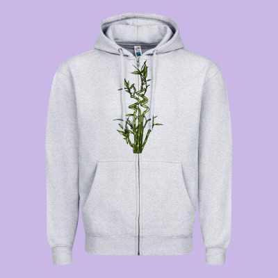 Lucky Bamboo Zipper Hoodie Designed By Lillyallendesigns