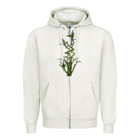 Oatmeal Heather Lucky Bamboo Zipper Hoodie - LillyAllenDesigns