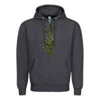 Smoke Lucky Bamboo Zipper Hoodie - LillyAllenDesigns