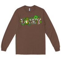 Chestnut lucky with gnome and  shamrocks Long Sleeve Tee - AdoDesignShop