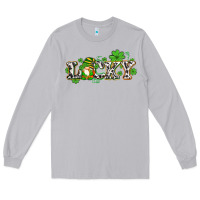 Moon Dust lucky with gnome and  shamrocks Long Sleeve Tee - AdoDesignShop