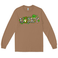 Toasted Coconut lucky with gnome and  shamrocks Long Sleeve Tee - AdoDesignShop
