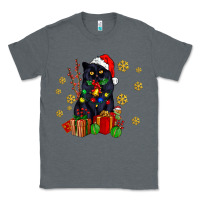 Charcoal Heather black cat meowy christmas Classic Tee - AdoDesignShop