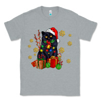 Heather Grey black cat meowy christmas Classic Tee - AdoDesignShop