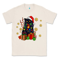 Natural black cat meowy christmas Classic Tee - AdoDesignShop