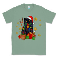 Sage black cat meowy christmas Classic Tee - AdoDesignShop