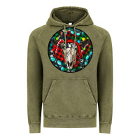 Vintage Olive Christmas skull Vintage Hoodie - RanaPortraitStore